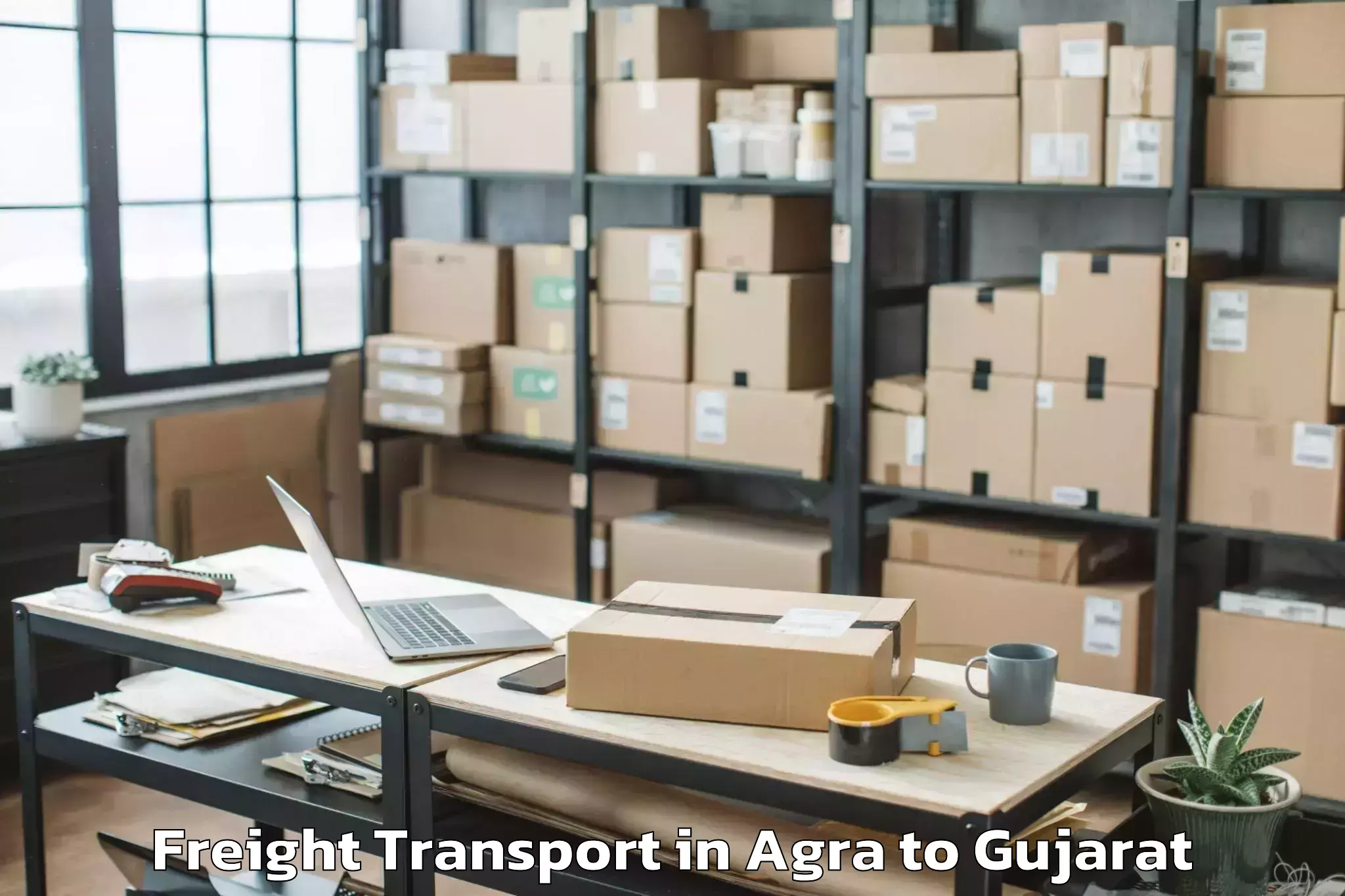 Agra to Kadi Freight Transport Booking